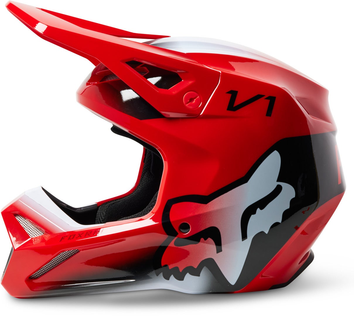 FOX V1 Toxsyk Youth Motocross Helmet red Y/M (49/50) Figure 5