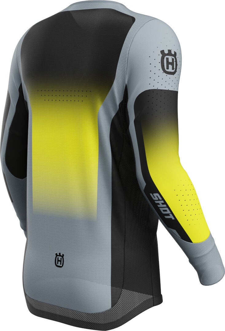 Shot Aerolite Husqvarna Limited Edition 2025 Motocross trøje sort/grå/gul XL Figur 2