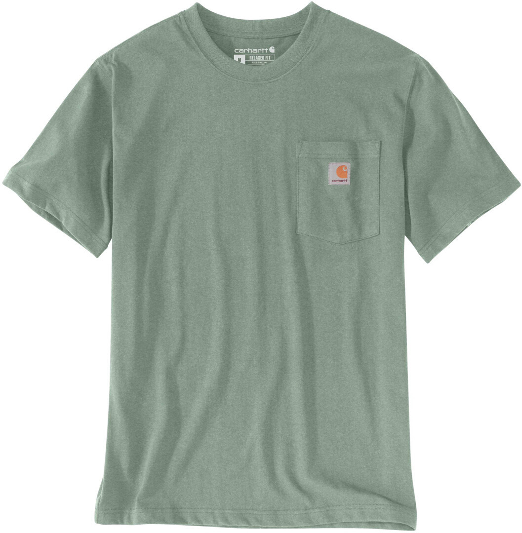 Carhartt Relaxed Fit Heavyweight K87 Pocket T-shirt Oliv XS Figur 1