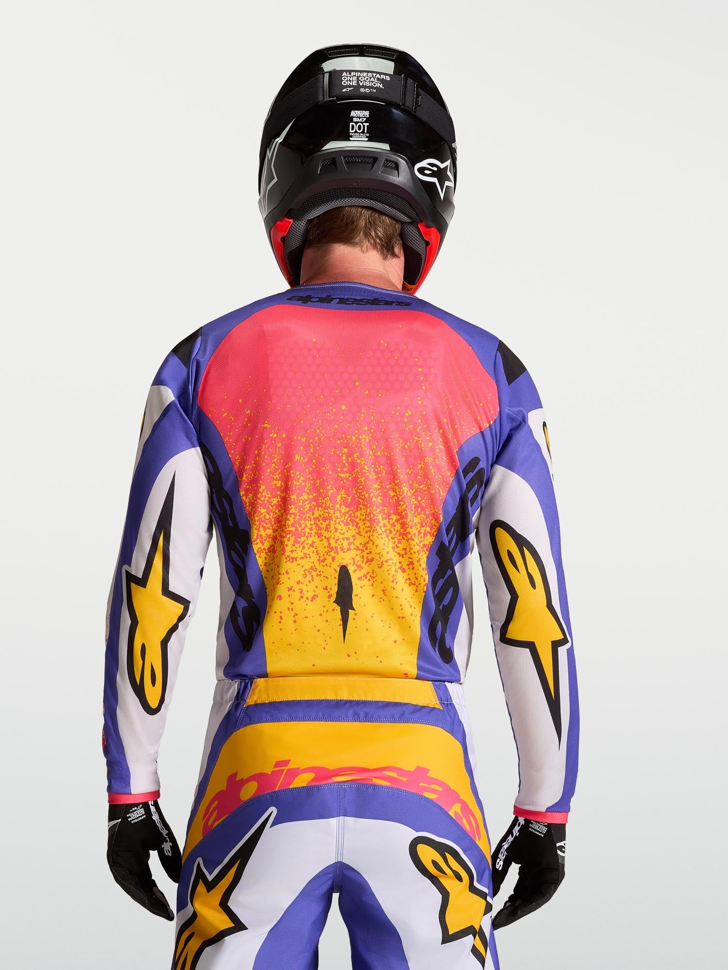 Alpinestars Fluid Drag Motokrosový dres fialová/žltá/ružová 2XL Obrázok 11
