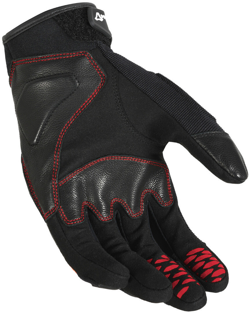 Macna Rime perforerede motorcykelhandsker sort/rød M Figur 2