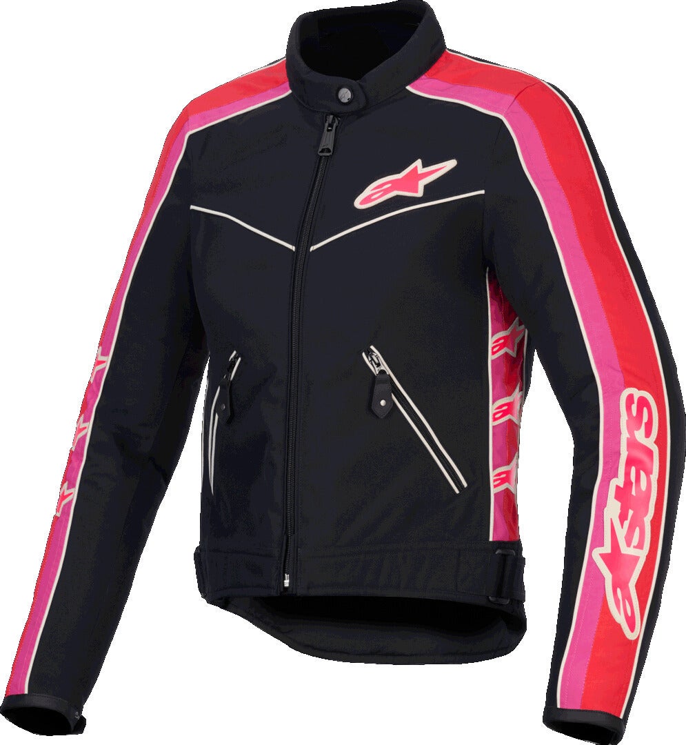 Alpinestars Women's Black/Hotpink Stella T-Dyno Wr Motorcycle Textile Jacket