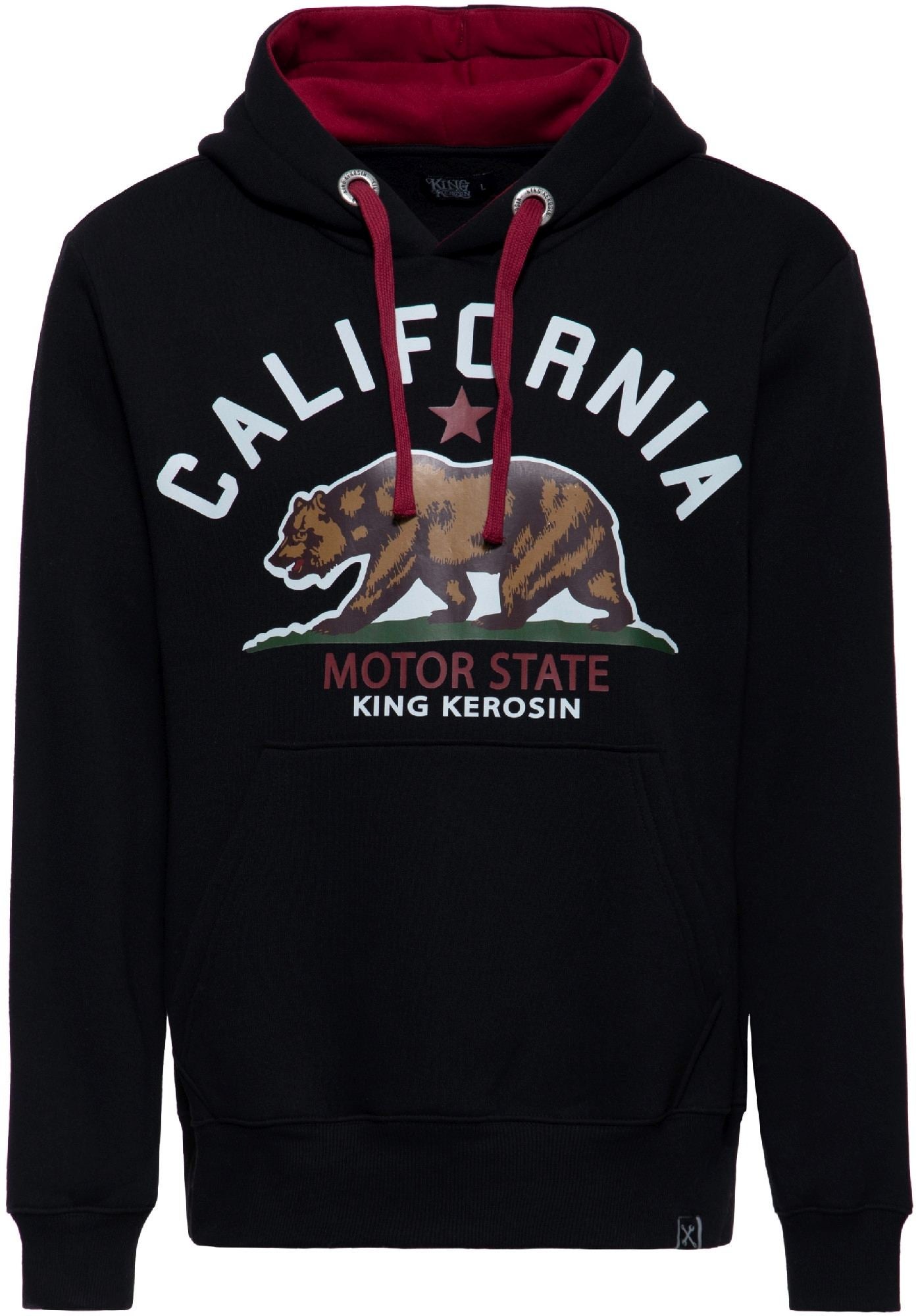 King Kerosin California Motor State Суитшърт черно M Фигура 1