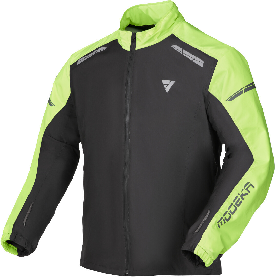 Modeka Hydroflex Motorrad Regenjacke schwarz/neon 5XL Abbildung 1
