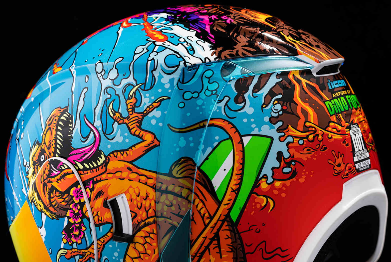 Icon Airform Dino Fury Casco S (55/56) Figura 8