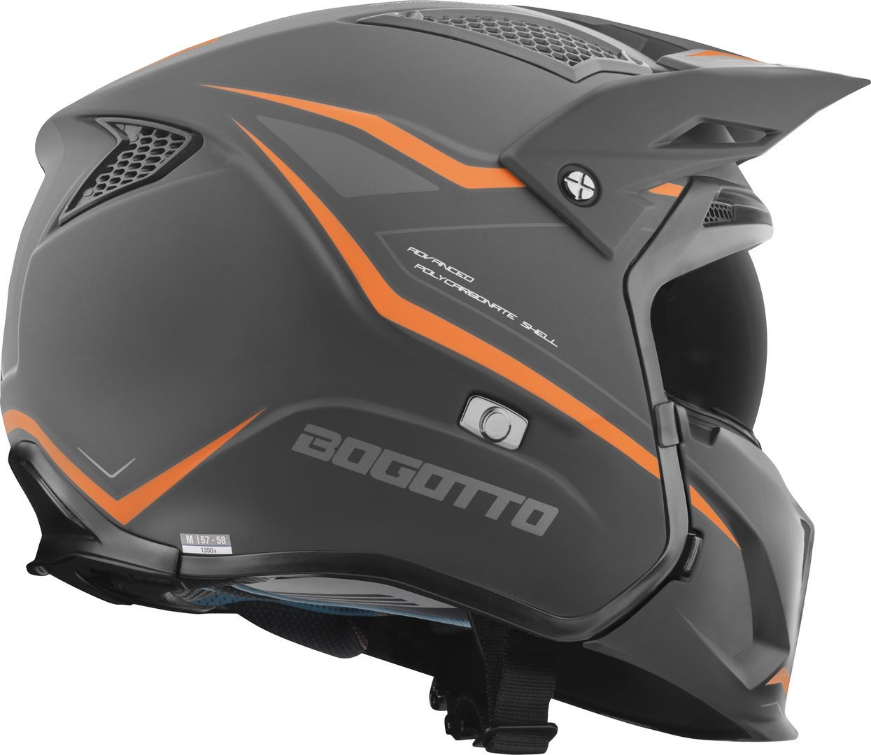 Bogotto Radic WN-ST 22.06 Hjelm orange/sort S Figur 9