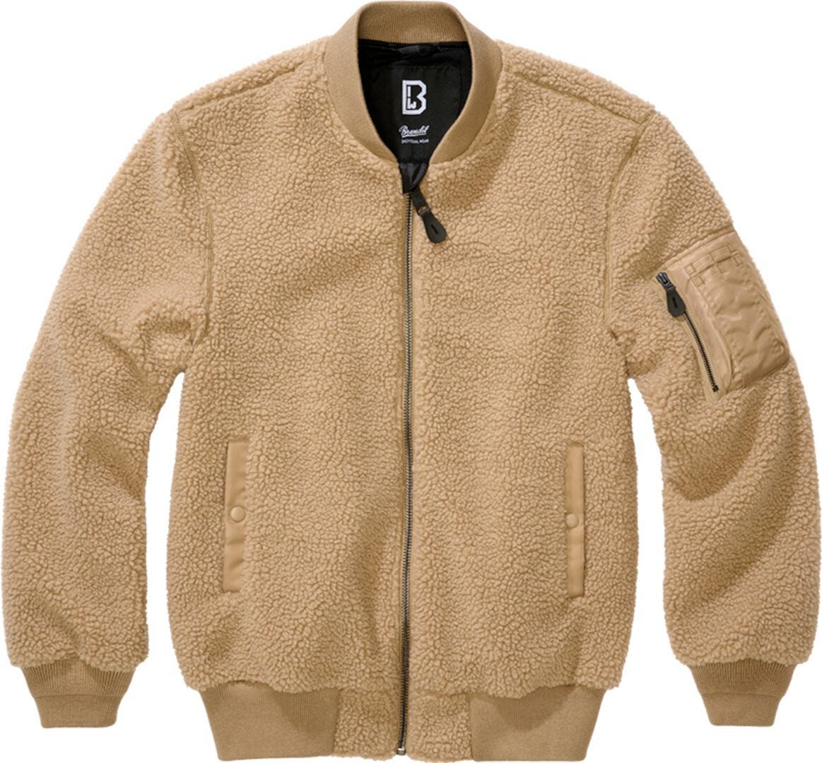 Brandit MA1 Sherpa Teddy Fleecová bunda béžová 5XL Obrázek 1