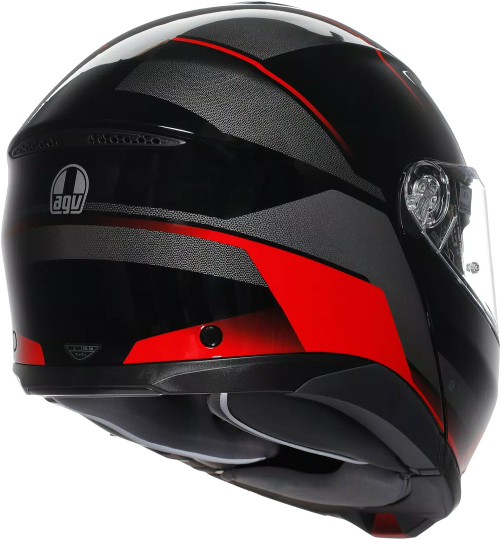 AGV Tourmodular Perception Capacete preto/vermelho M (57/58) Figura 4