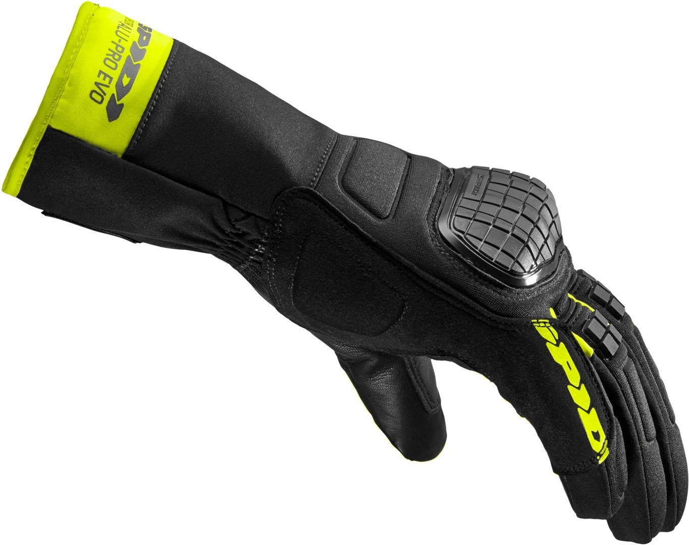 Spidi Alu-Pro Evo Motorcykel handsker sort/gul L Figur 2