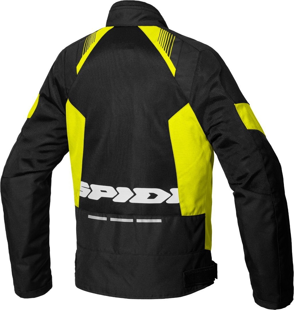 Spidi Flash Evo Net WindOut Motorcykel Textil Jacka svart/gul S Figur 3