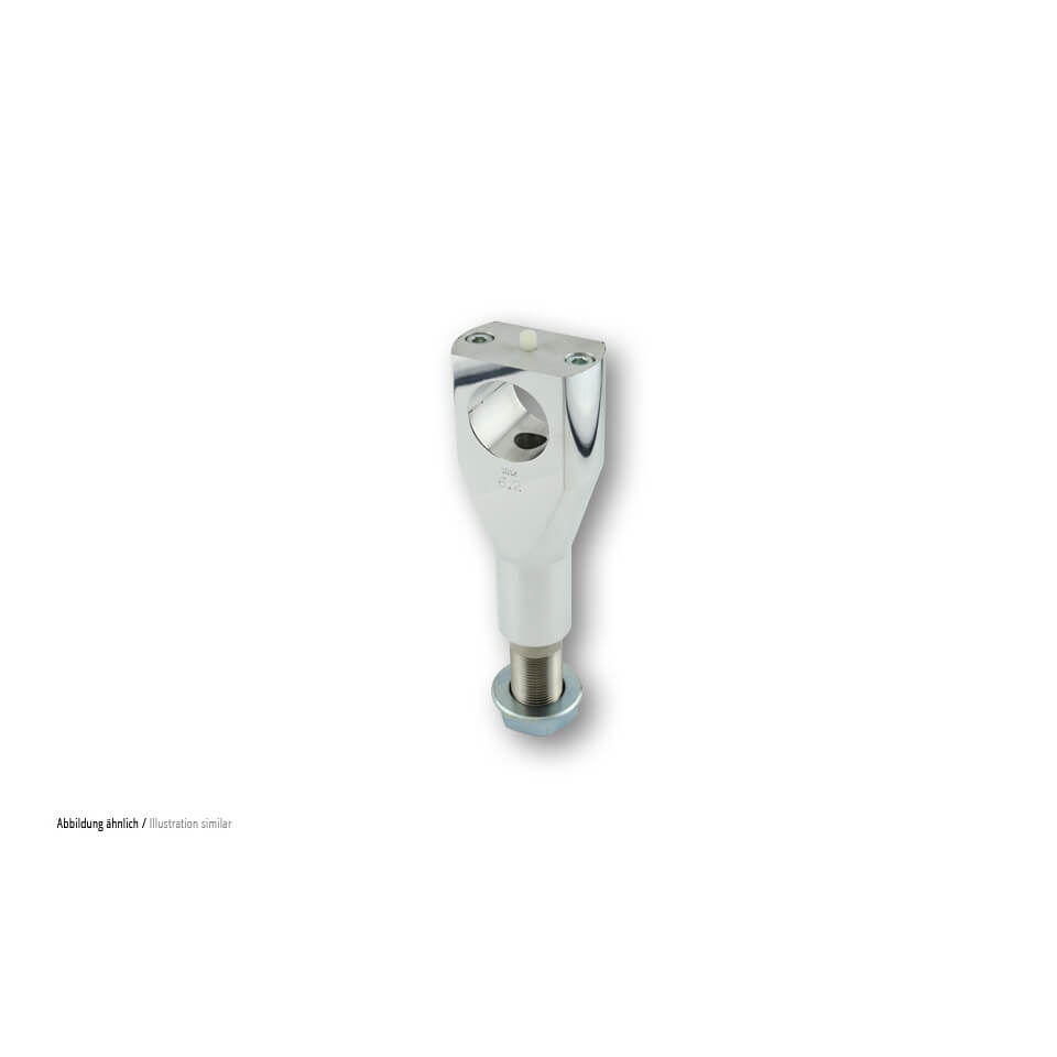 Suport pentru ghidonul Ritz Alu Riser, stil plat Big Bone, 150 mm, 1 1/4 inch, cu ghidaj intern pentru cablu Argint Figura 2