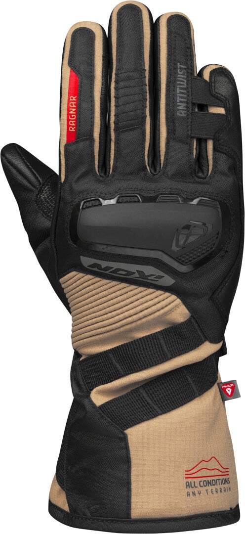 Ixon Pro Ragnar Guantes de moto de invierno impermeables negro/arena L Figura 1