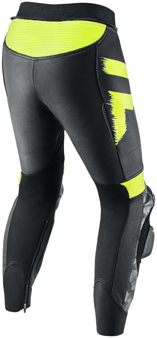 Rebelhorn Rebel Motorcycle Leather Pants black/white/yellow 48 Figure 2