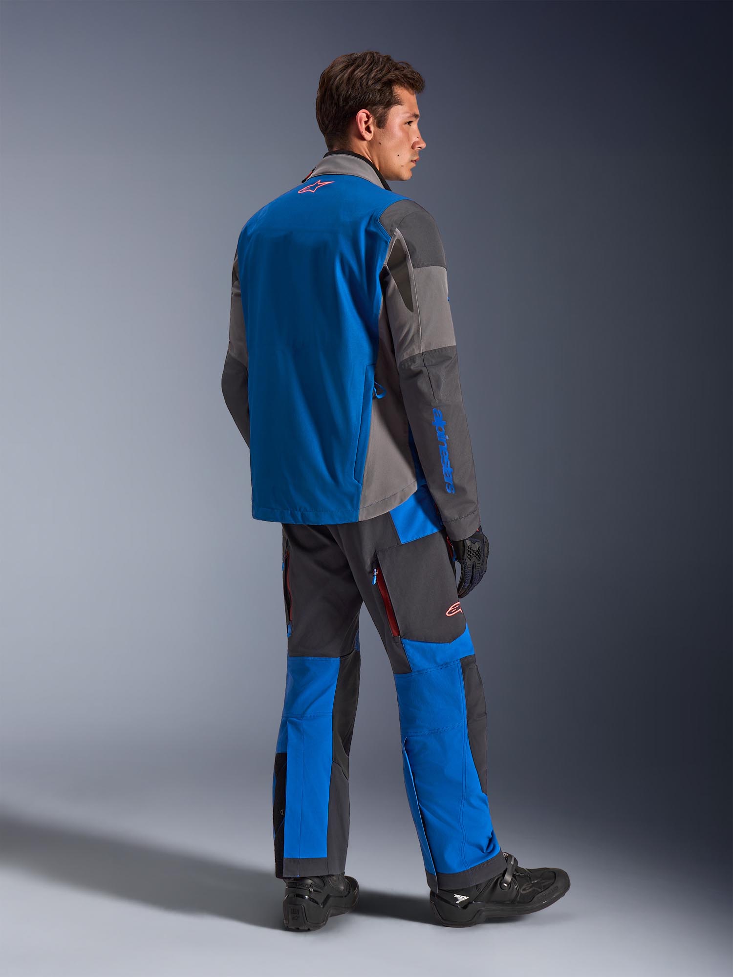 Alpinestars Maxdura Drystar XF waterproof Motorcycle Textile Jacket blue/grey S Figure 6
