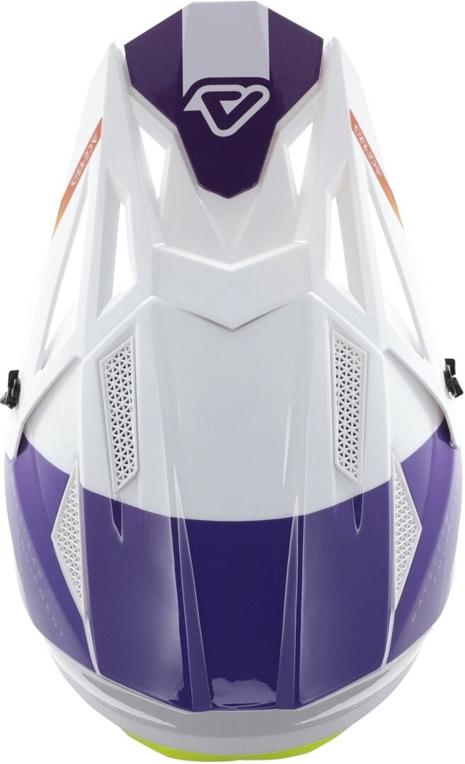 Acerbis T711 Motocross Helmet white/purple L (59/60) Figure 9