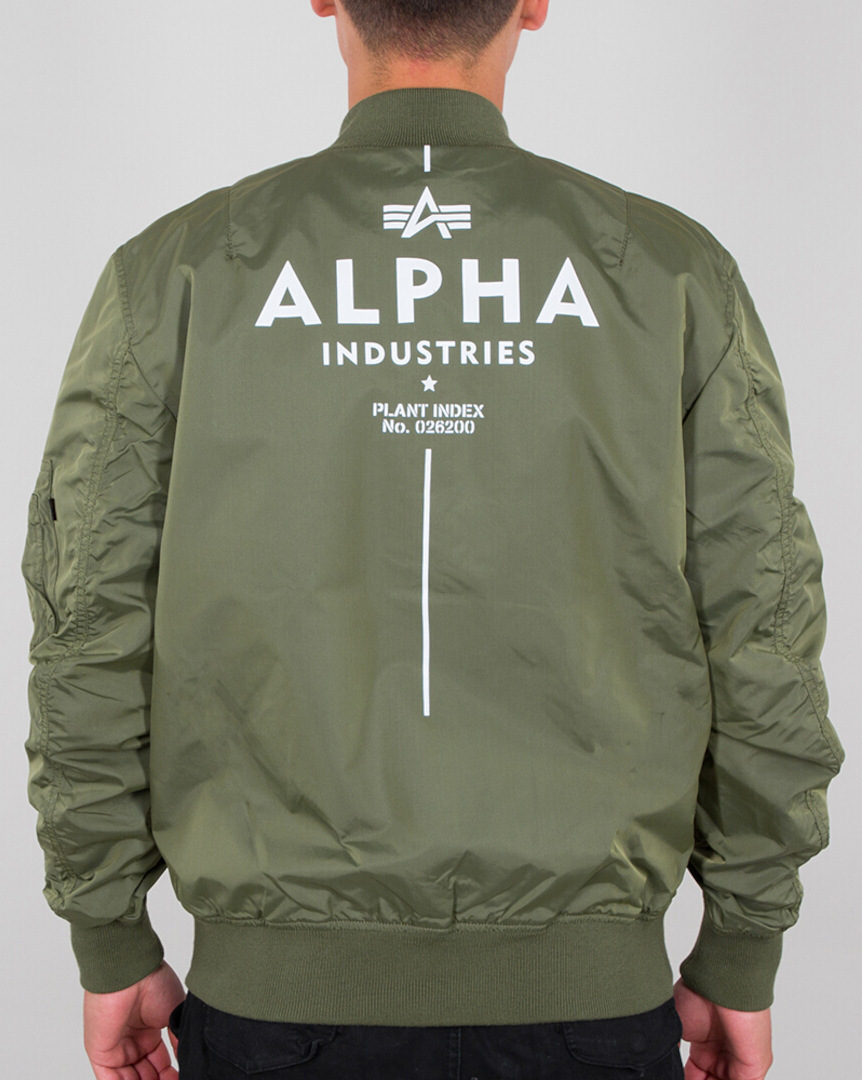 Alpha Industries MA-1 TT Glow In The Dark Jacka Militärgrön S Figur 2