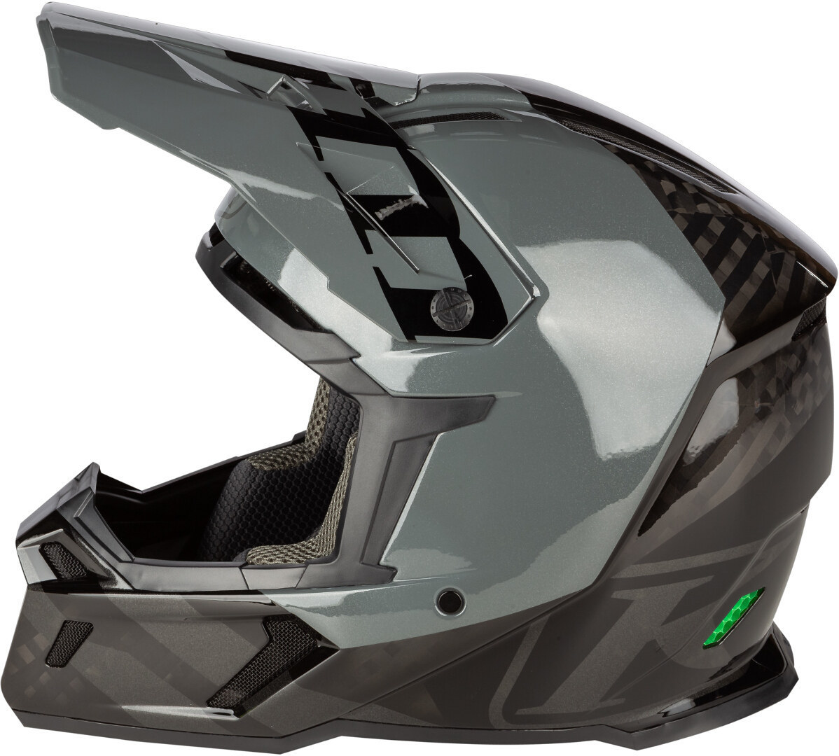 Klim F5 Koroyd Ascent Carbon Cască de motocross Negru/gri S (54/55) Figura 7