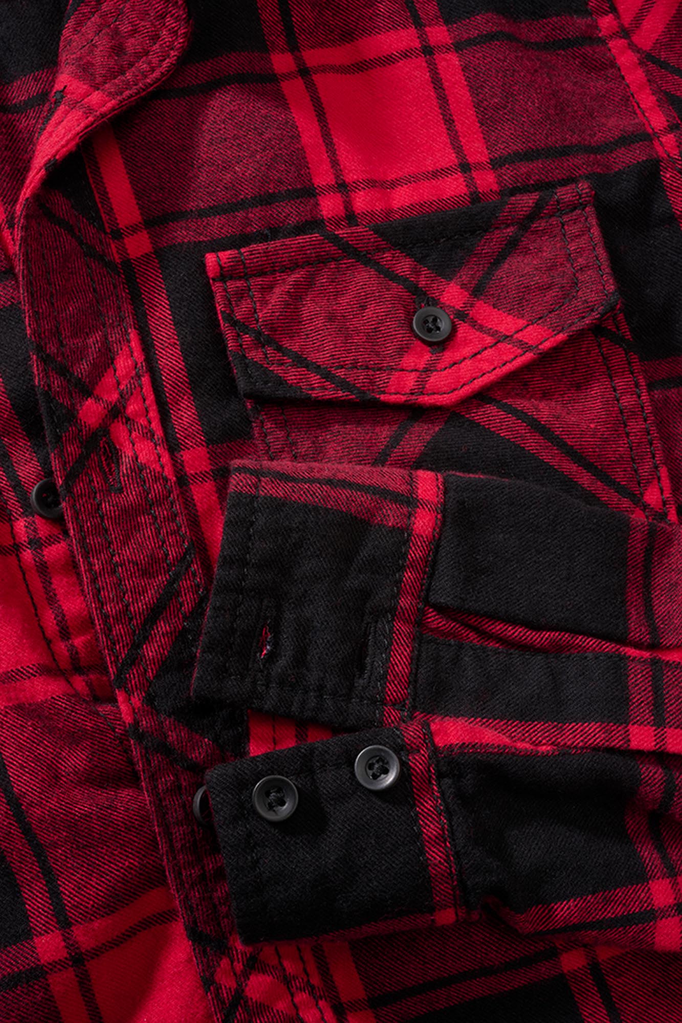 Brandit Check Kids Shirt red/black 122-128 Figure 2