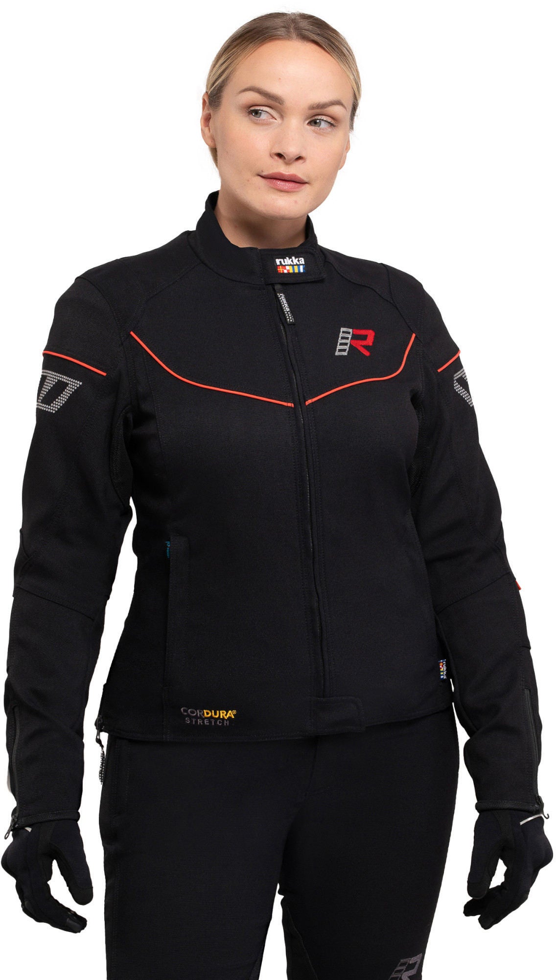 Rukka AirGobina 2.0 Giacca tessile moto da donna nero/rosso 38 Figura 5
