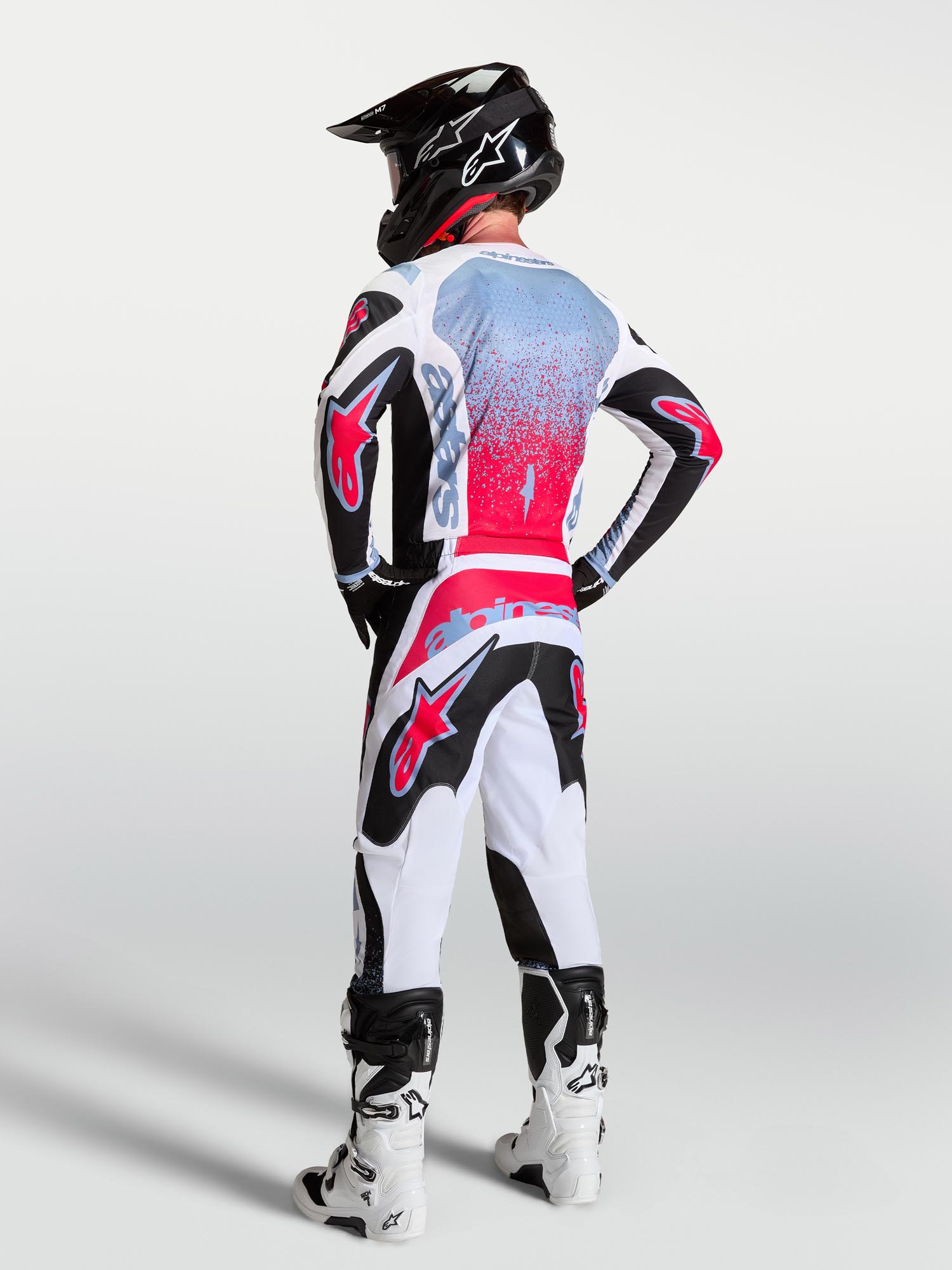 Alpinestars Fluid Drag Motocross Pants black/white/red/blue 44 Figure 8