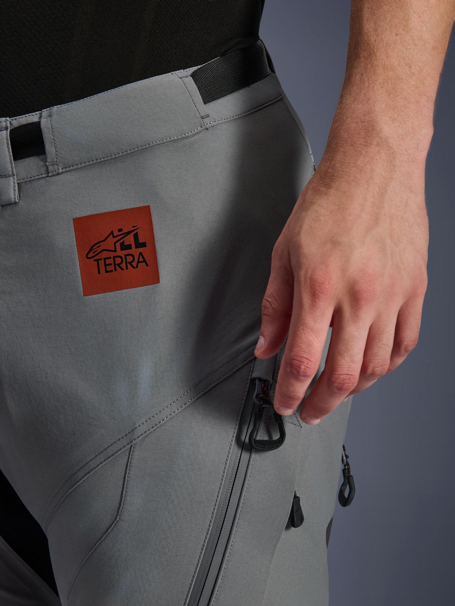 Side view of Alpinestars Nazca 3L Gore-Tex Pro waterproof Motorcycle Textile Pants