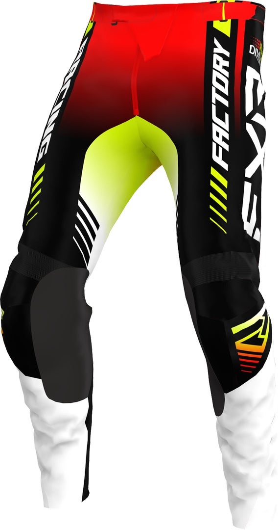 FXR Clutch Pro 2023 Motocross bukser sort/gul/rød 30 Figur 1