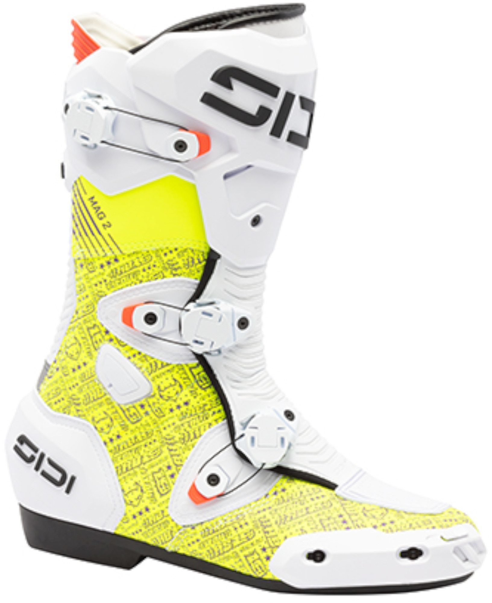 Sidi Mag-2 Air Motorcycle Boots white/neon-yellow 42 Figure 1