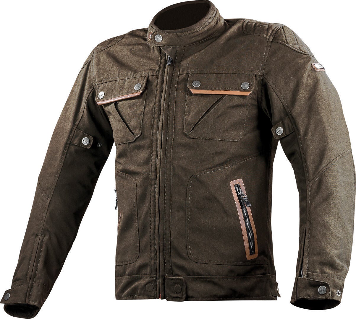 LS2 Bullet waterproof Motorcycle Textile Jacket brown XXL Figure 1