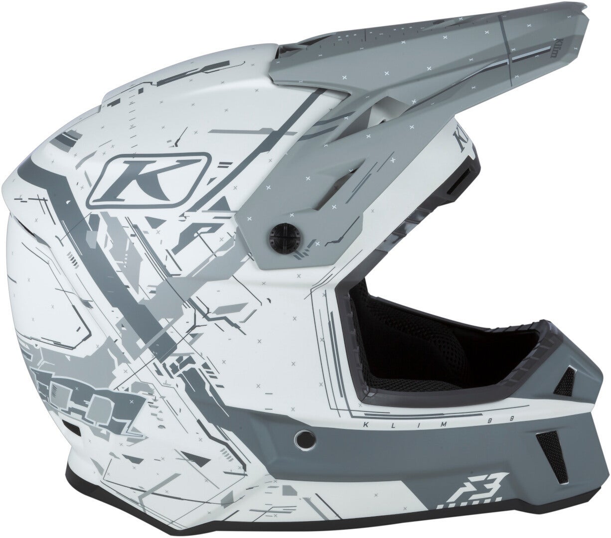 Side view of Klim F3 Recoil Motocross Helmet