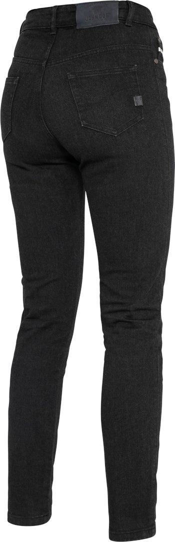 John Doe Jane High Mono XTM Dame Motorcykel Jeans Sort 31/32 Figur 4