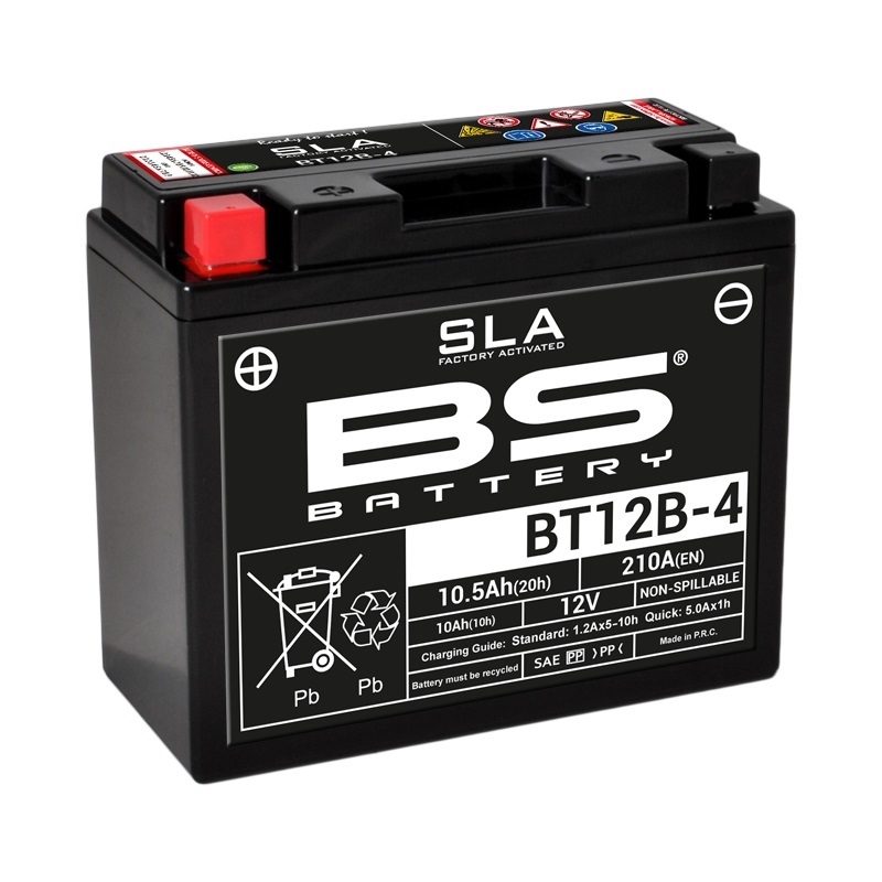 BS-batteri Fabriksaktiverat underhållsfritt SLA-batteri - BT12B-4 Figur 1