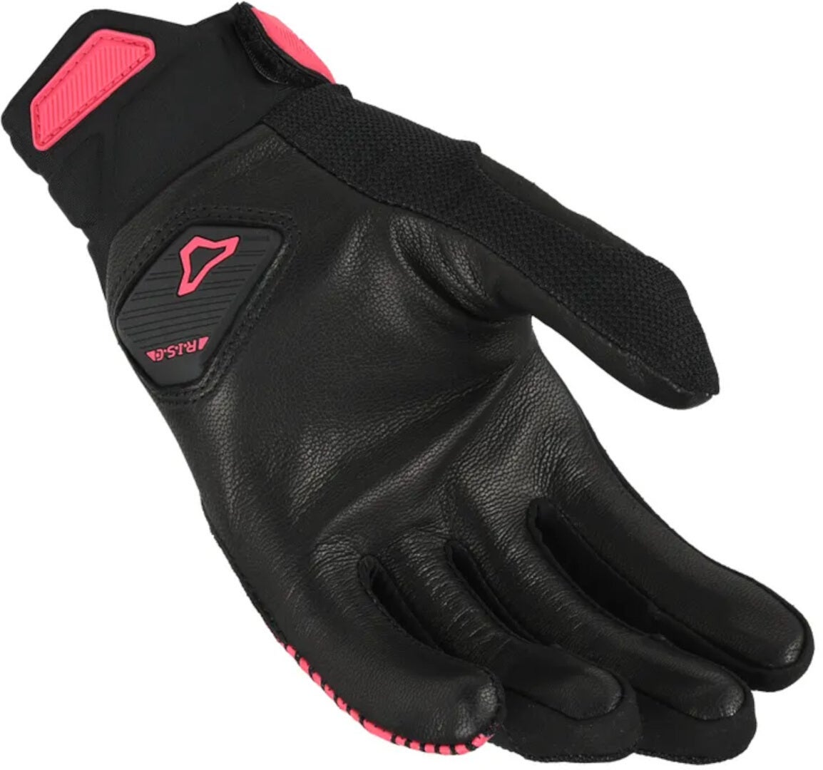 Macna Obtain Leather Motorcykelhandsker til damer sort/pink XL Figur 2