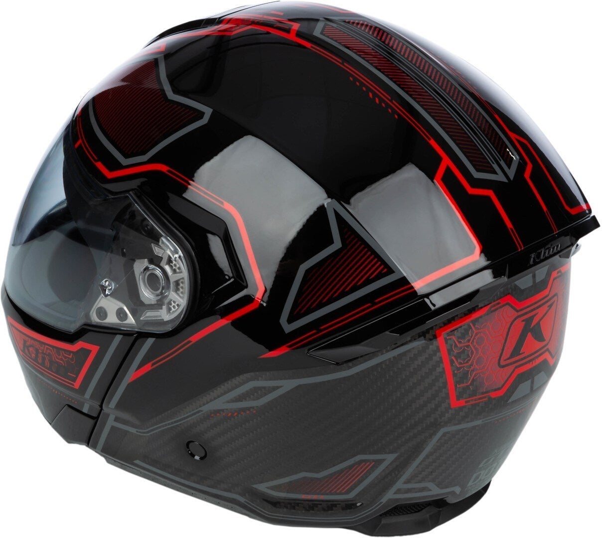 Klim GT1 Expedition Carbon Klapphelm schwarz/rot XS (53/54) Abbildung 2