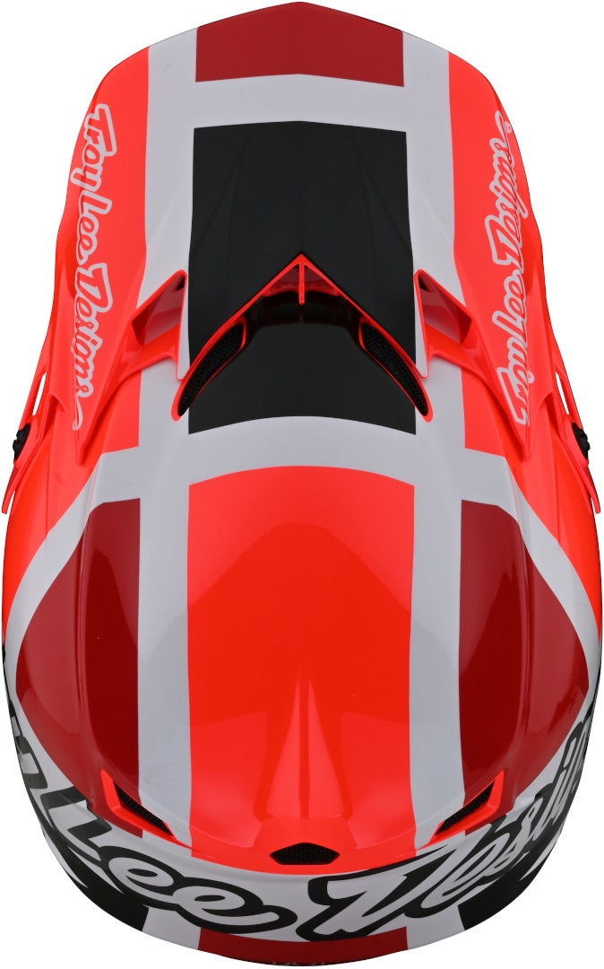 Troy Lee Designs SE4 Polyacrylite MIPS Quattro Motocross Helm orange/rot S (55/56) Abbildung 8