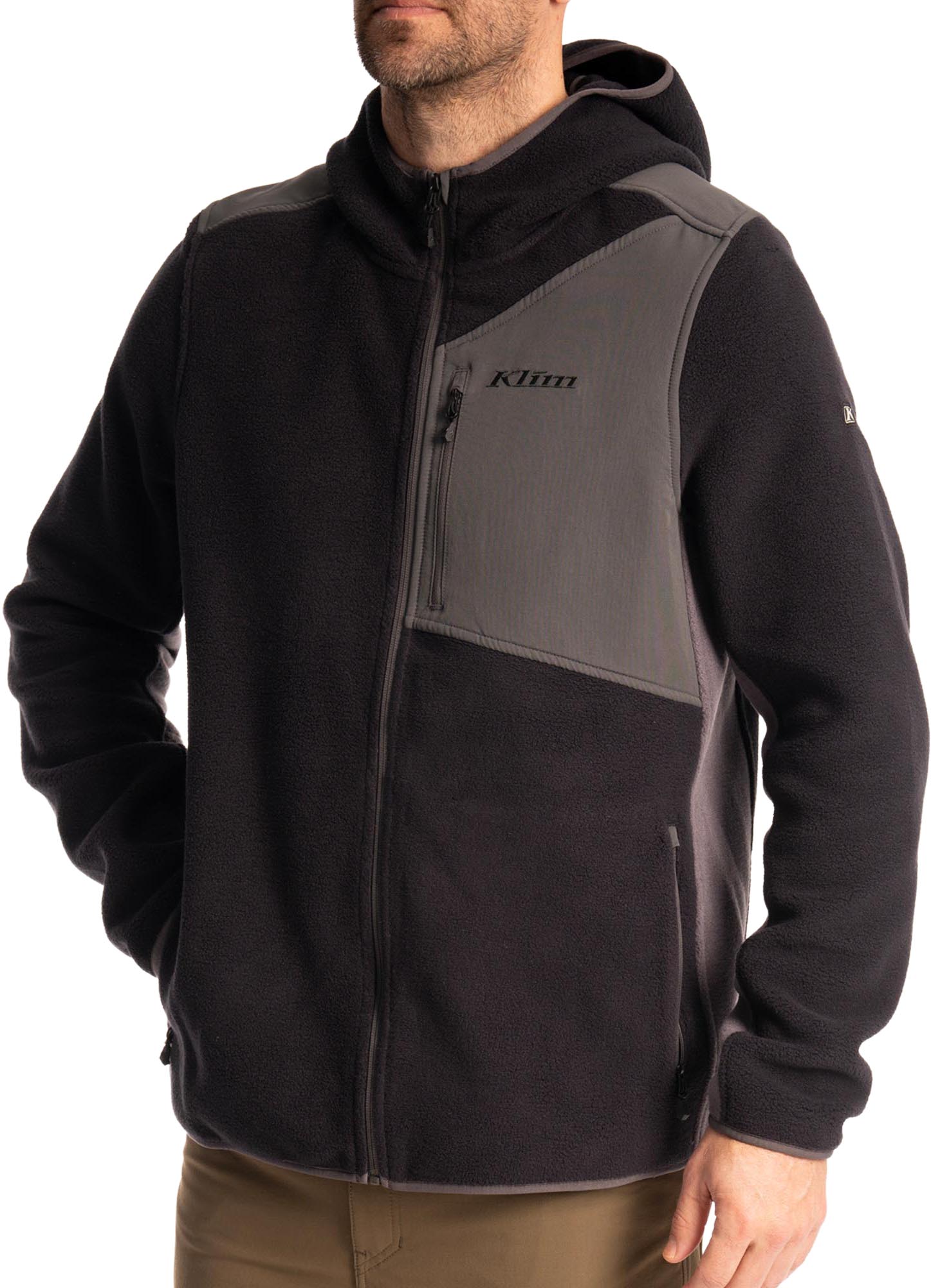 Side view of Klim Teton Crest Fleece Hooded Jacket