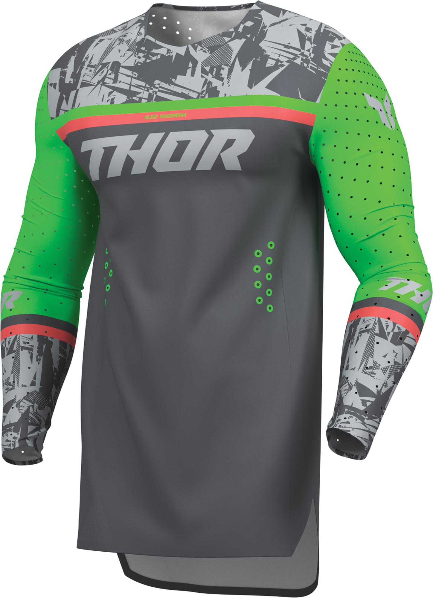 Thor Sportmode Punkd Maglia Motocross grigio/verde L Figura 1