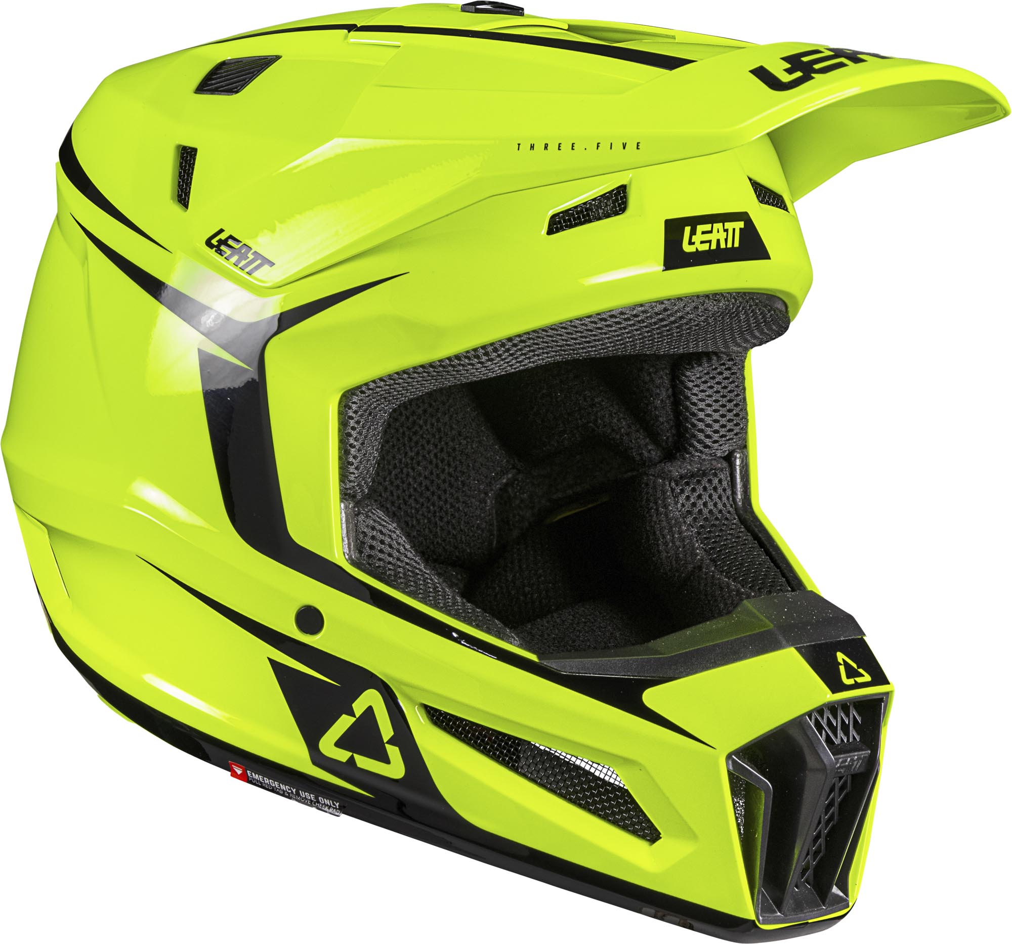 Leatt 3.5 Junior Cască de motocross cu ochelari de protecție Alb/Negru/Roșu L (53/54) Figura 2