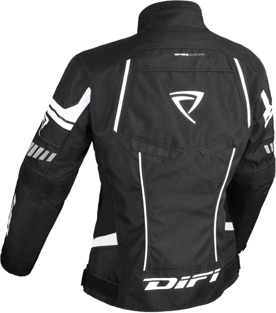 DIFI Estoril Aerotex imperméable dames moto textile veste Noir/Blanc M Figure 2
