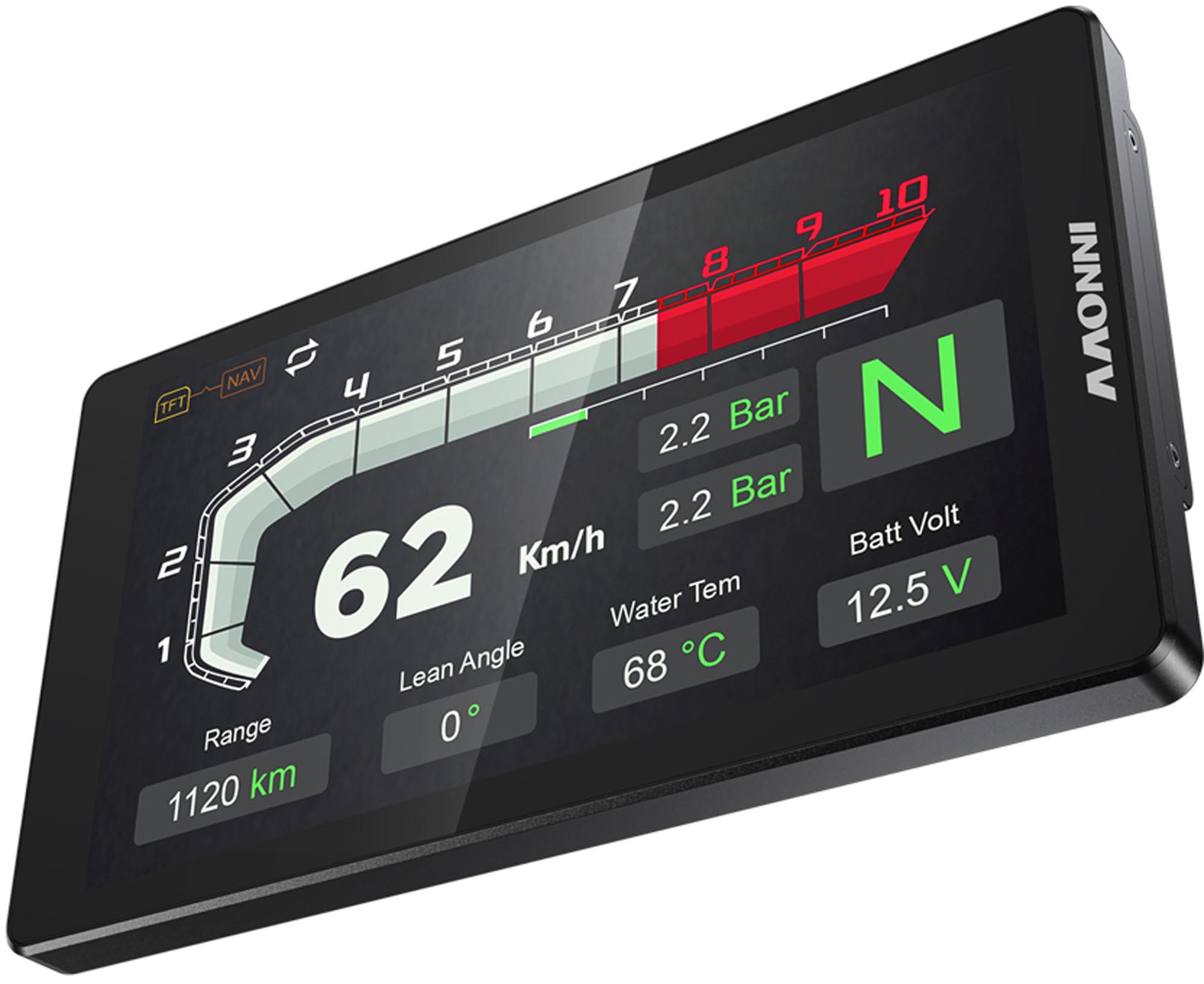INNOVV N2 BMW Motorcykelmultimediasystem Figur 1
