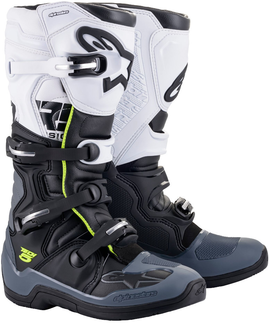 Alpinestars Men's Black/Grey/White Tech 5 Motocross Boots