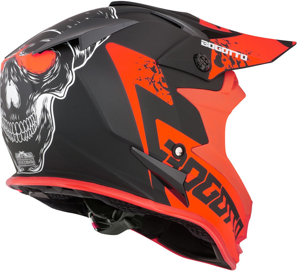 Bogotto V321 Soulcatcher Motocross Helm rot/schwarz S Abbildung 2