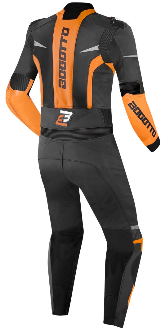 Bogotto Misano Two Piece Motorcycle Leather Suit black/orange 56 Figure 2