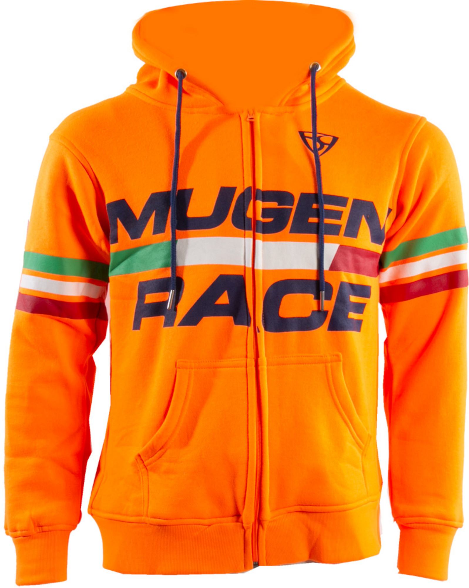 MUGENRACE Bigger Zip Hoodie Moletom com zíper Laranja XL Figura 1