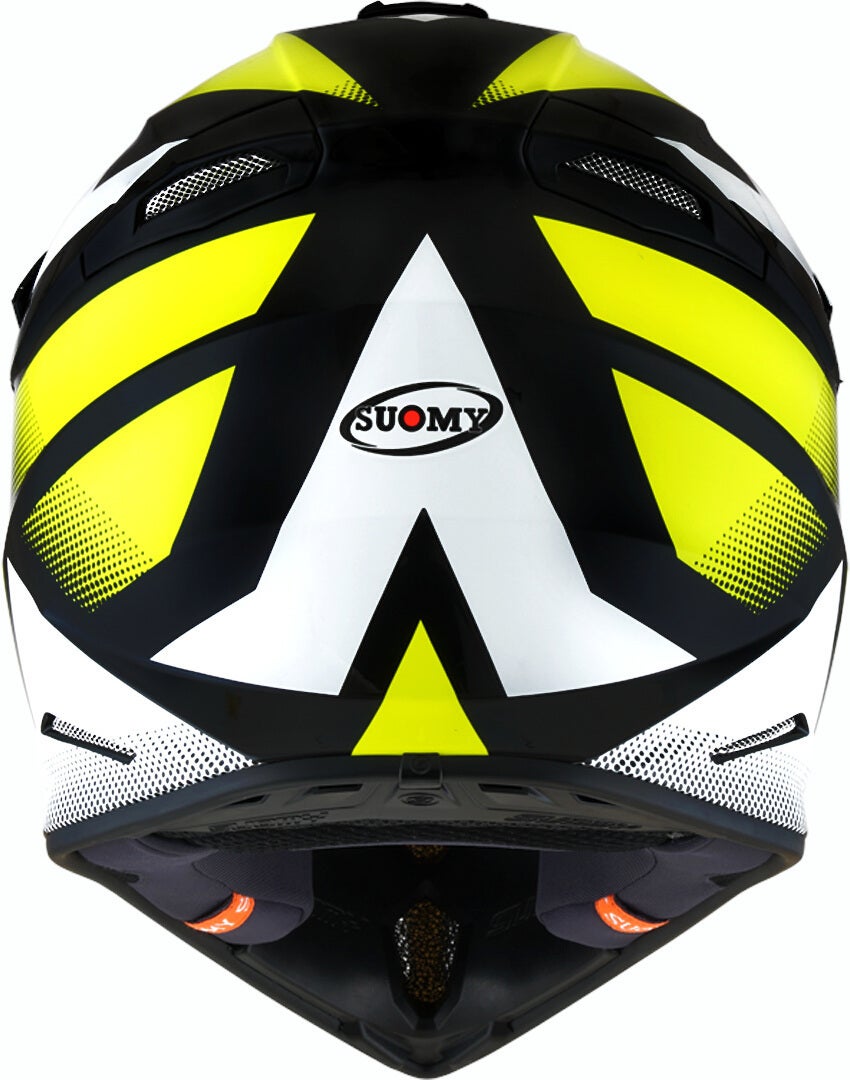 Suomy X-Wing Grip Capacete de motocross preto/branco/amarelo M Figura 4