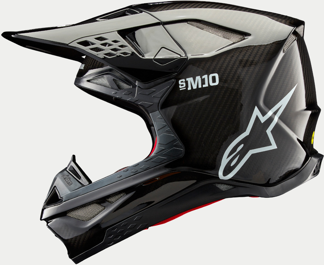 Alpinestars Supertech S-M10 Solid 2024 Casco Motocross nero L (59/60) Figura 6