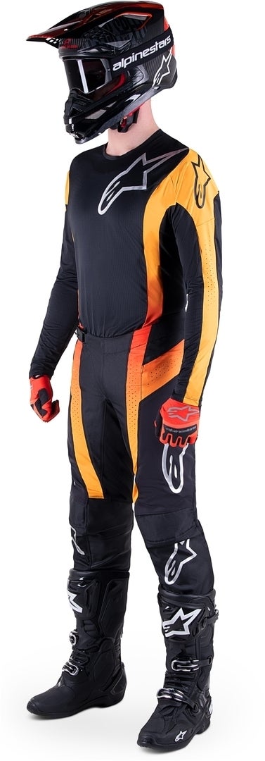 Alpinestars Techstar Sein Motocross-paita musta/oranssi XXL Kuva 3
