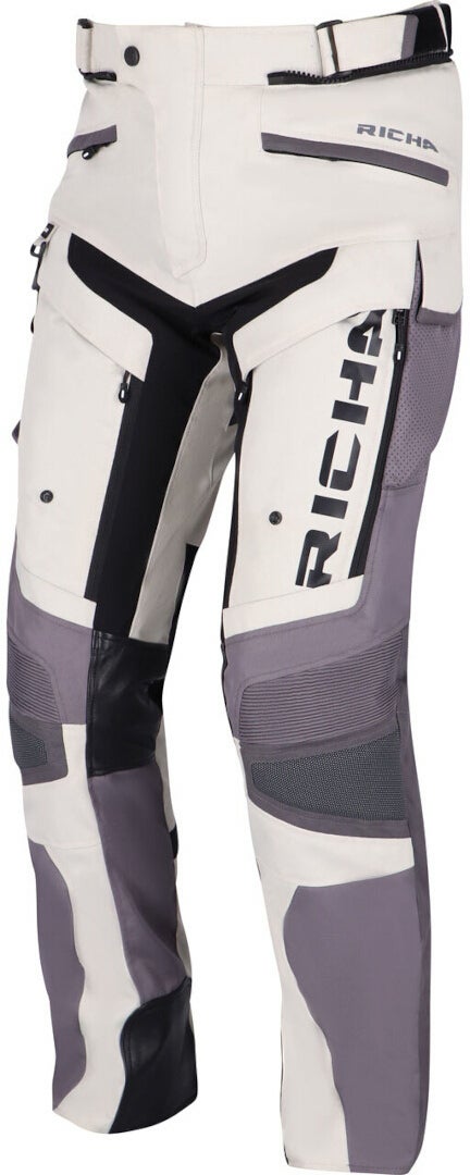 Richa Infinity 2 Adventure waterproof Motorcycle Textile Pants grey/black XL Figure 2