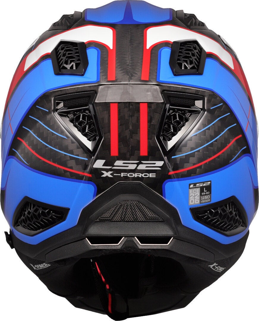 LS2 MX703 X-Force Galuo Carbon Motocross Helmet white/red/blue M (57/58) Figure 4
