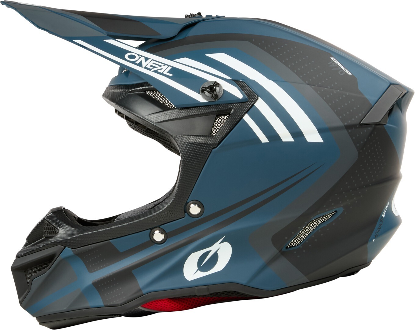 Oneal 5SRS Polyacrylite Spike Motorcross Helm wit mat/blauw M Figuur 5