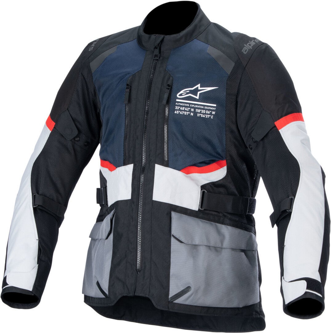 Alpinestars Andes Air Drystar waterproof Motorcycle Textile Jacket black/blue/white 3XL Figure 3